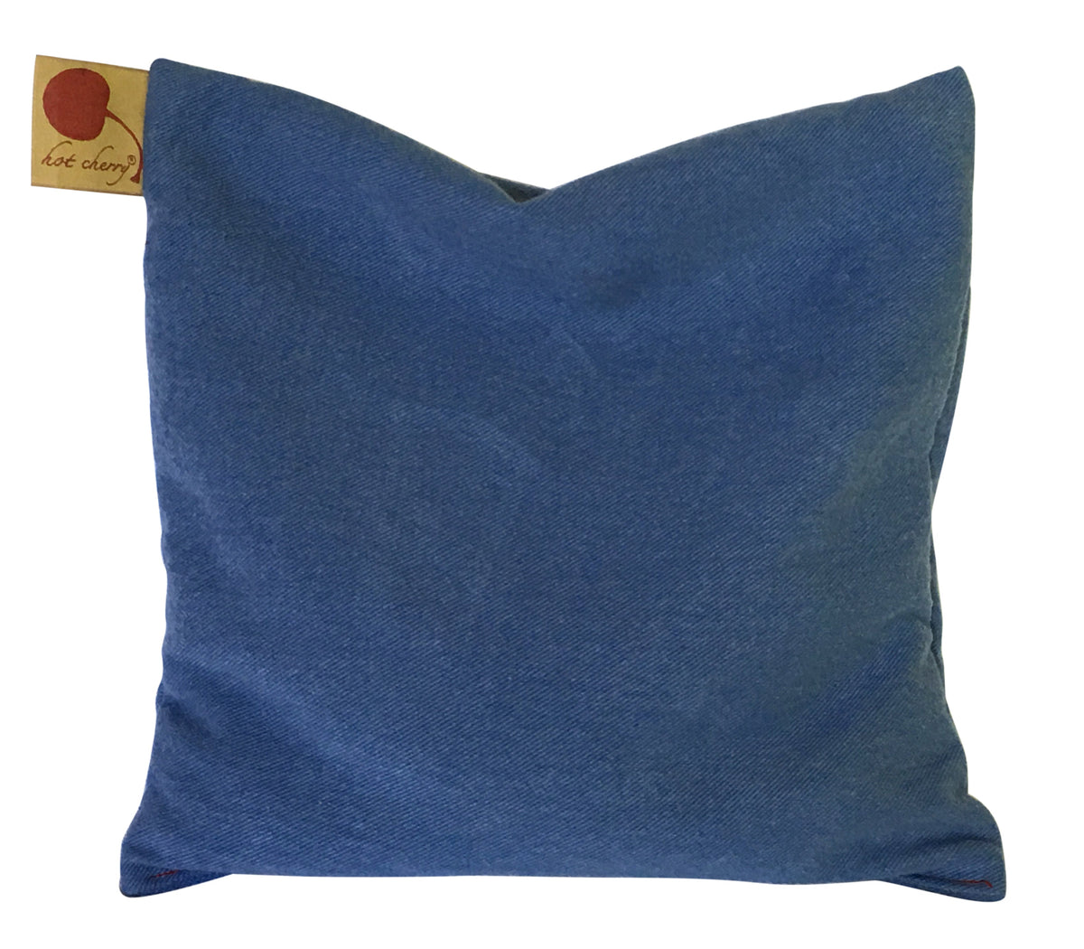 Square Pillow in Blue Denim