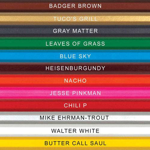 Coloring Bad Colored Pencils for Fans of Breaking Bad