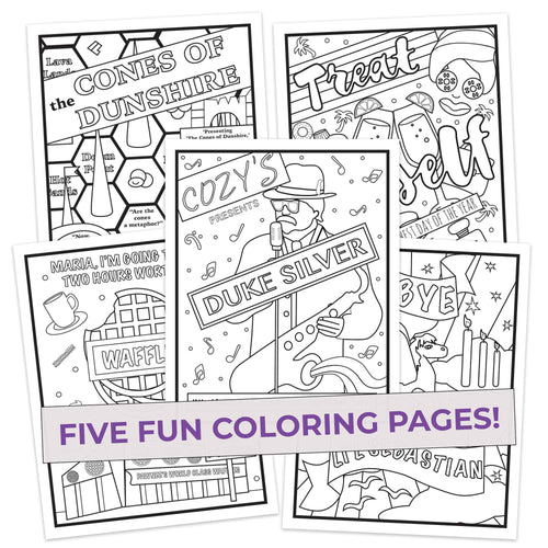 Colors and Recreation Colored Pencils & Coloring Pages for Fans of Parks & Recreation