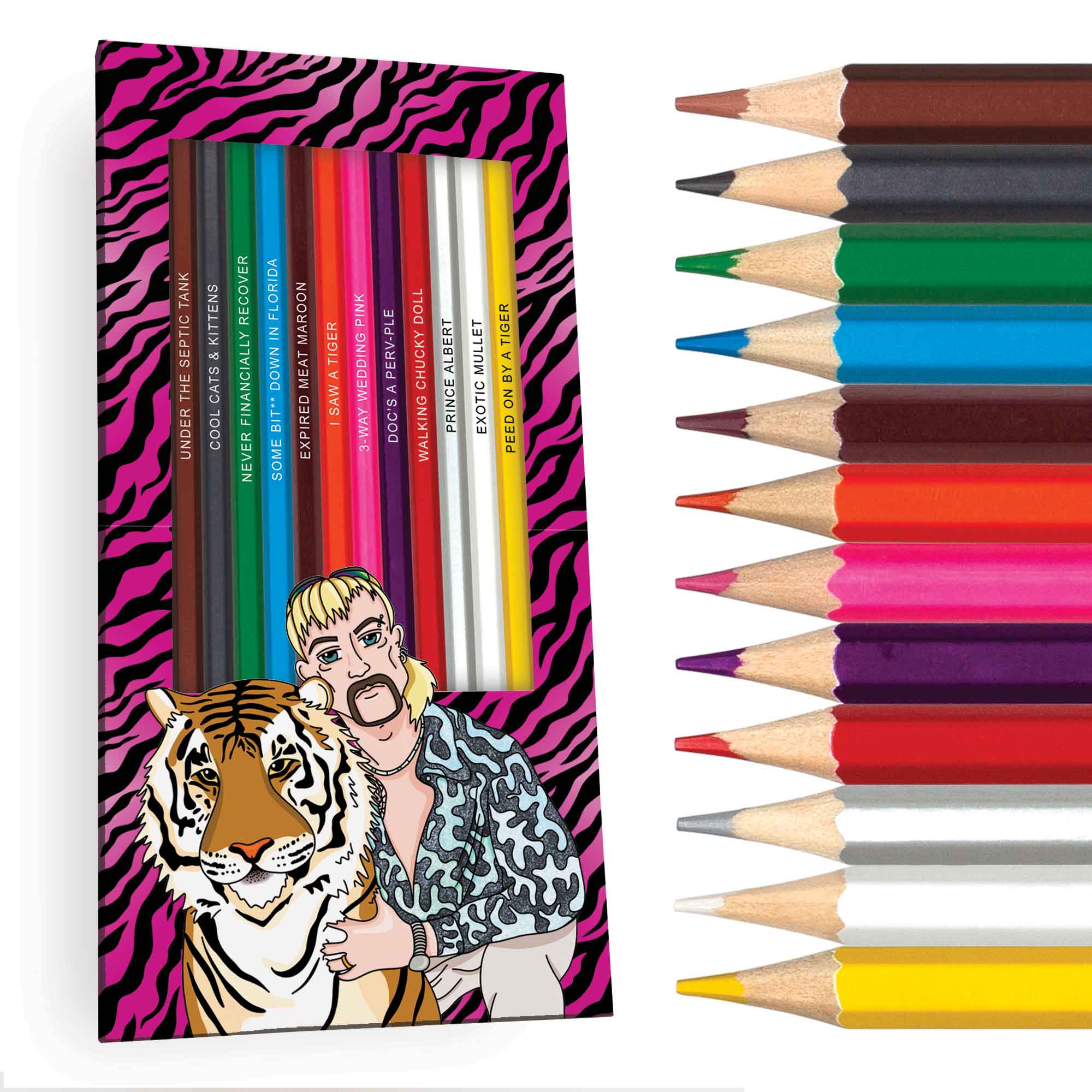 Exotic Colors Colored Pencils for Fans of Tiger King