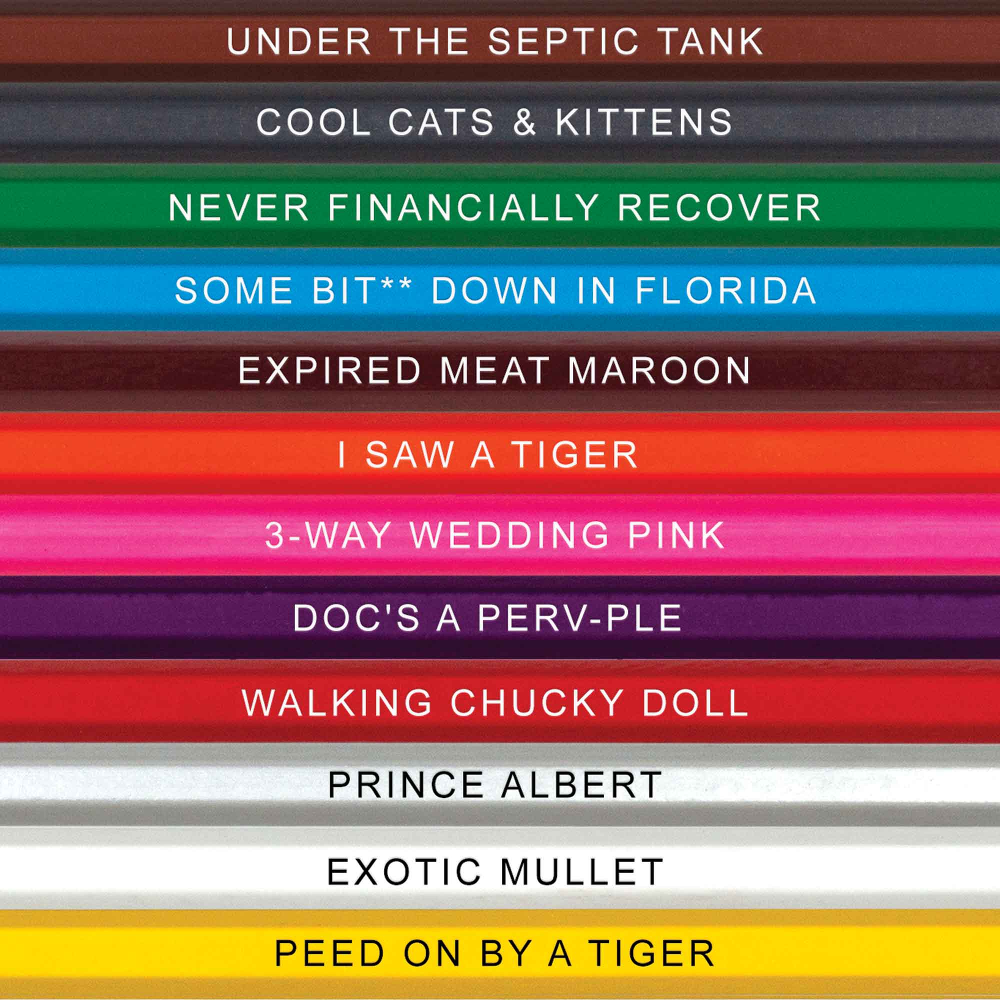 Exotic Colors Colored Pencils for Fans of Tiger King
