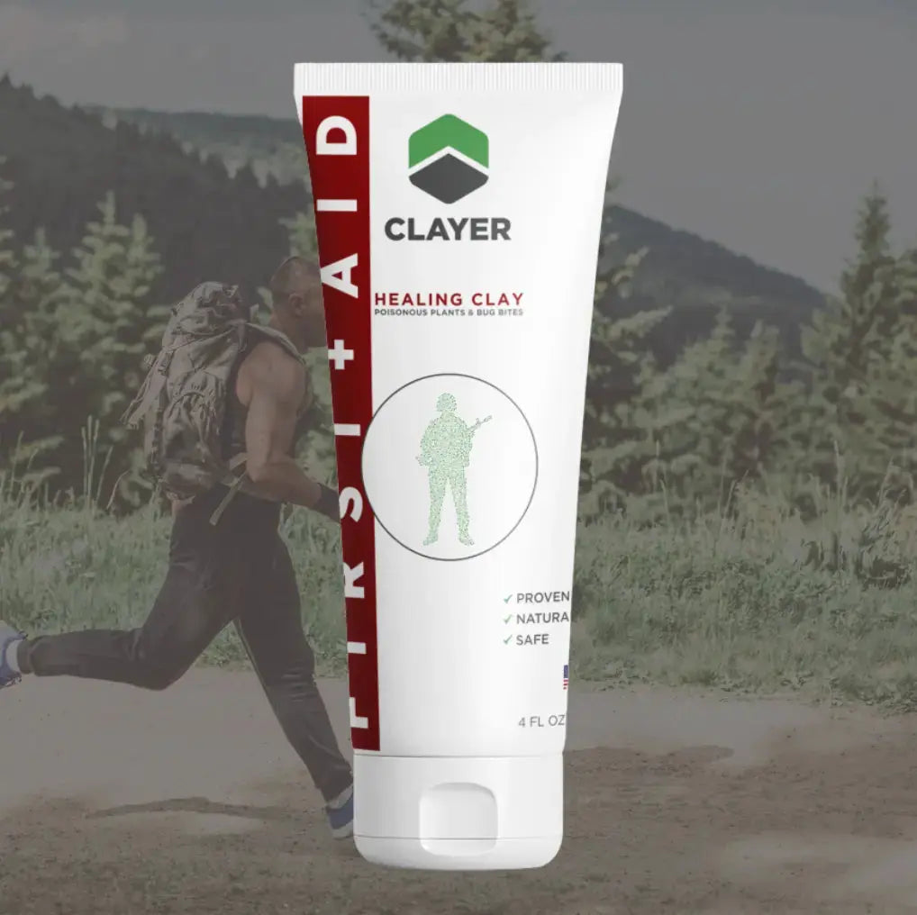 Natural First-Aid Healing Clay - Poison Ivy, Cuts & Insect Bites (Non-Toxic)
