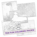 Monet Colors Coloring Pages (10 Pack)