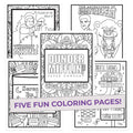 Office Colors Coloring Pages (5 Pack) for Fans of The Office