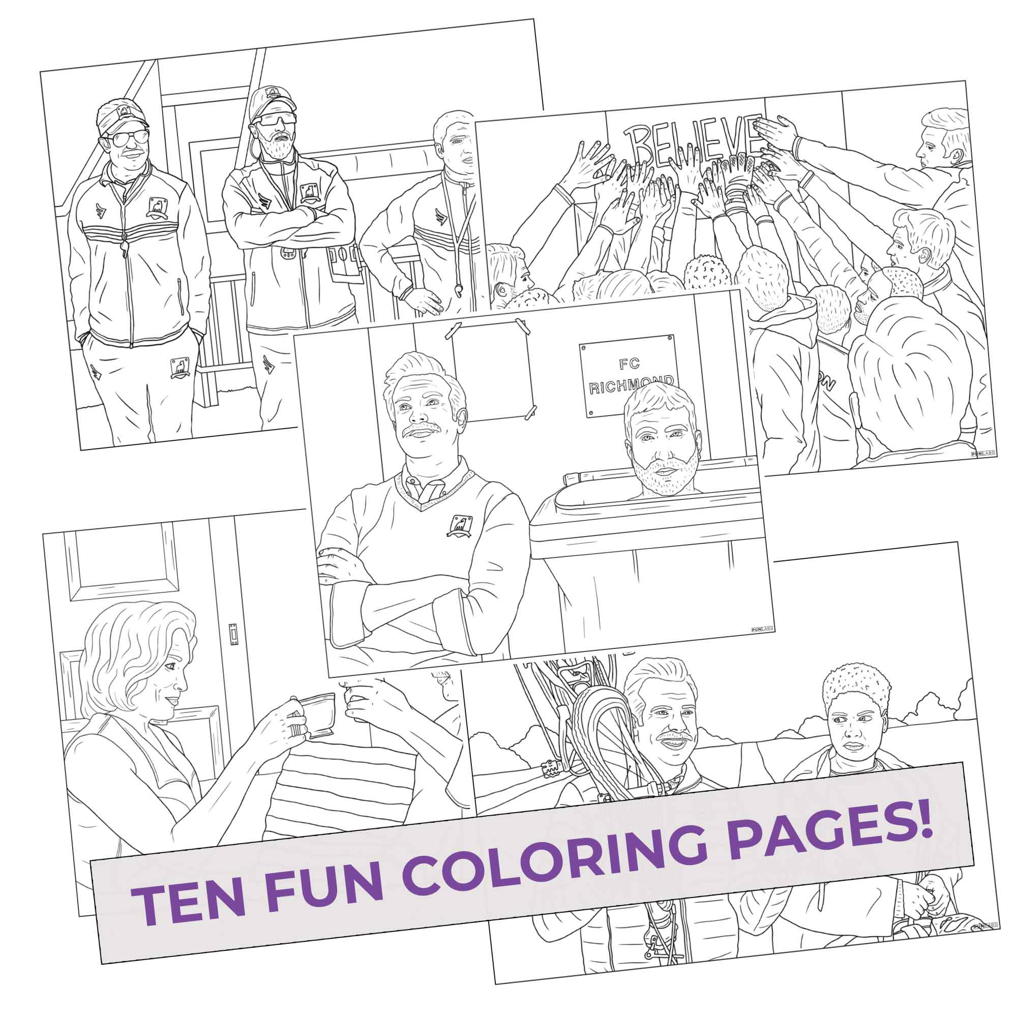 Richmond Till I Dyes Colored Pencils & Coloring Pages for Fans of Ted Lasso