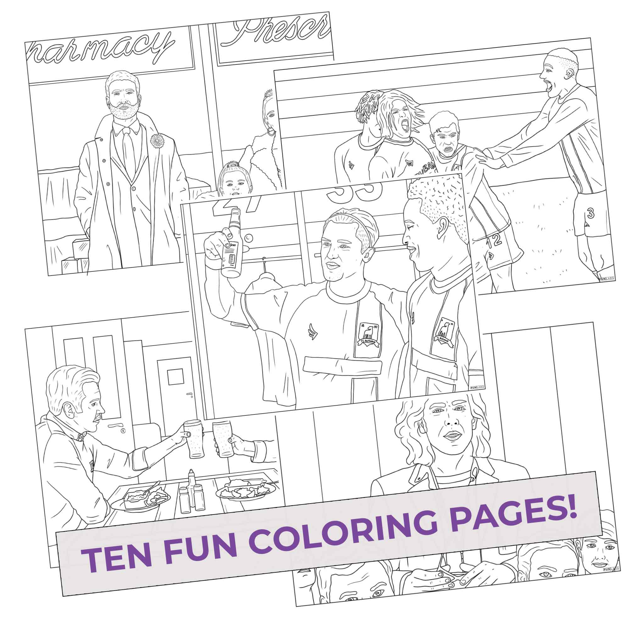 Richmond Till I Dyes Colored Pencils & Coloring Pages for Fans of Ted Lasso